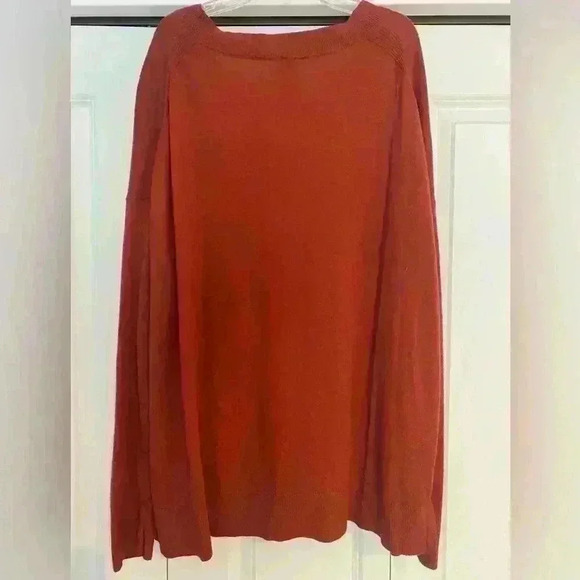 Marty M Rust V-neck Tunic Sweater XXL - Picture 2 of 10